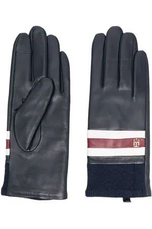 Tommy Hilfiger Læderhandsker med logoplade