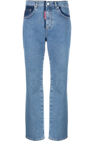 Moschino Tofarvede jeans med lige ben