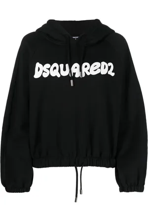 Dsquared2 Hættetrøje med lange ærmer og logotryk