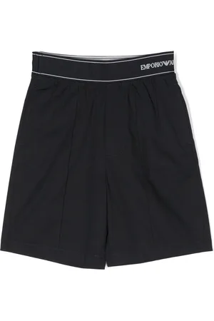 Emporio Armani Bermuda-shorts med logo i taljen