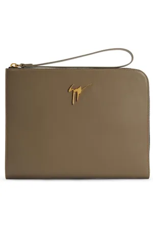 Giuseppe Zanotti Fabian håndtaske i læder med logoplade