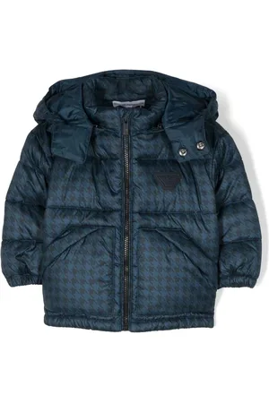 Emporio Armani Dynejakke med houndstooth-tryk