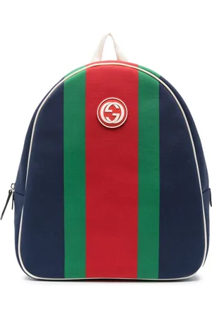 Gucci Stribet rygsæk med dobbelt rem