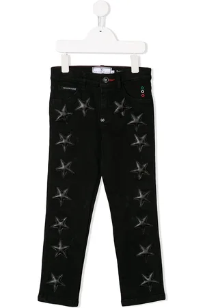 Philipp Plein Jeans med lige ben og stjerner