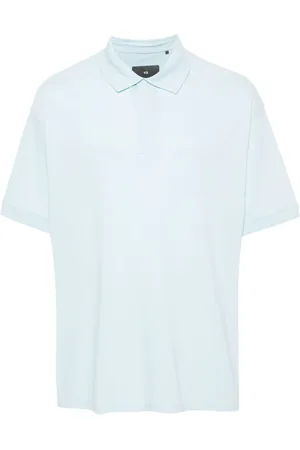 Y-3 Polo i piqué med gummi-logo
