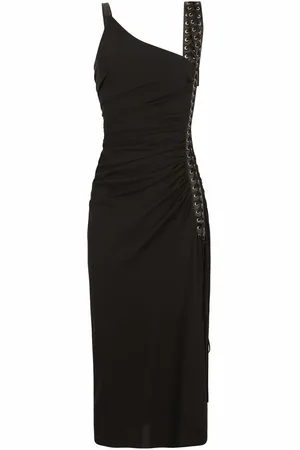 Dolce & Gabbana Midi ærmeløs kjole med snøre