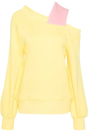 Ioana Ciolacu Nutmeg sweatshirt med cold-shoulder