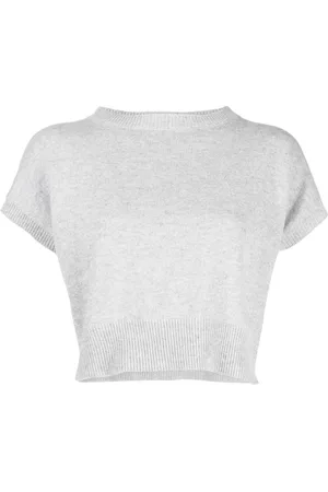 Teddy Cashmere Cropped ærmeløs Genova kashmirtrøje