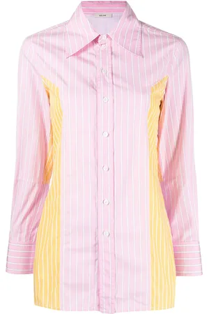 Céline Pre-owned stribet skjorte med colourblocking