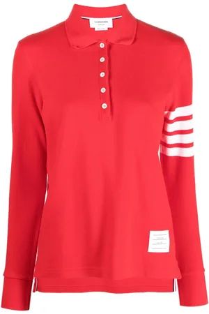 Thom Browne Langærmet 4-Bar polo