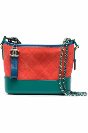 CHANEL Diamant-quiltet skuldertaske med colourblocking fra 2017