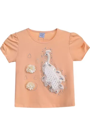 Mimi Tutu T-shirt med påfugleapplikation