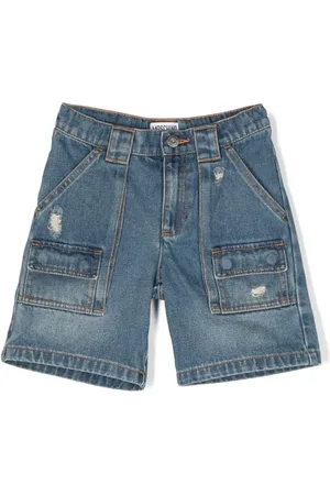 Moschino Denimshorts med slitageeffekt