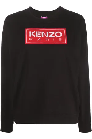 Kenzo Sweatshirt med rund hals og logomærker