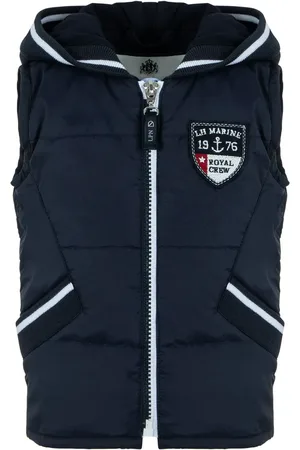 Lapin House Polstret vest med logo-applikation