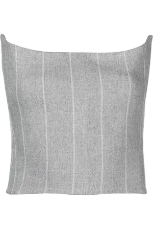 Ioana Ciolacu Nålestribet bustier-top med off-shoulder-snit