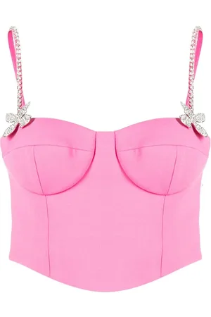 AREA Bustier-top i uld med sommerfugl