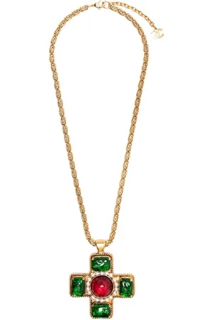CHANEL 1984 - 1992 halskæde med kors-vedhæng