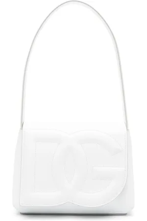 Dolce & Gabbana Logopræget skuldertaske i læder
