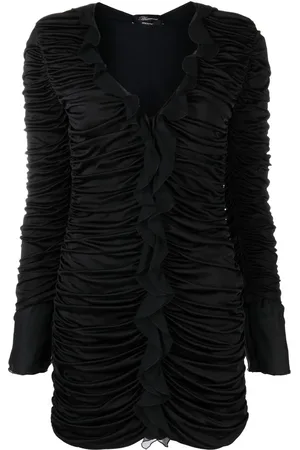 BLUMARINE Flæsekjole med drapering