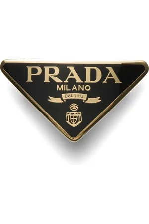 Prada Hårspænde med trekantet logo