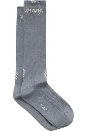 Marni Ribbede strømper i logo-jacquard