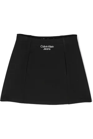 Calvin Klein Nederdel med A-snit og logotryk