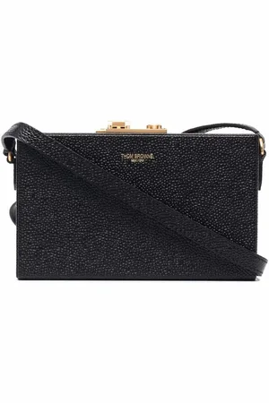 Thom Browne Crossbody-taske i grynet læder