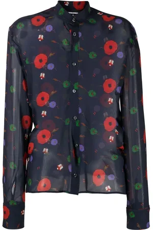 Dsquared2 Langærmet skjorte med blomstertryk