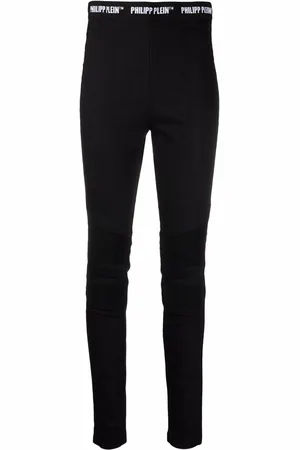 Philipp Plein Jeggings med logobånd i taljen