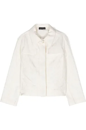Emporio Armani Skjortejakke i jacquard med logo