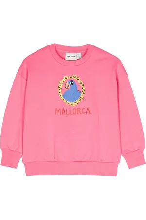 Mini Rodini Sweatshirt med papegøje-broderi