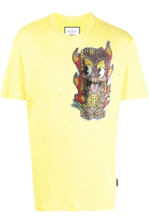 Philipp Plein Kortærmet T-shirt med udsmykning