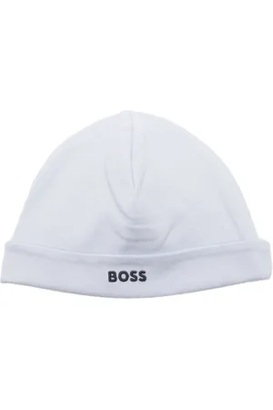 HUGO BOSS Hue i jersey med broderet logo