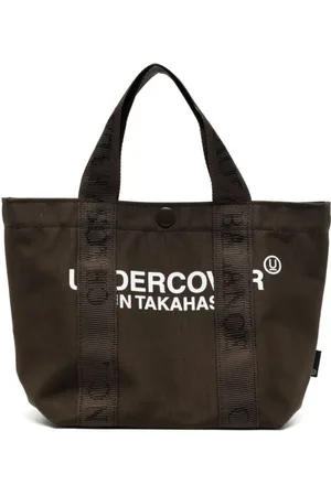 UNDERCOVER Tote i lærred med logotryk