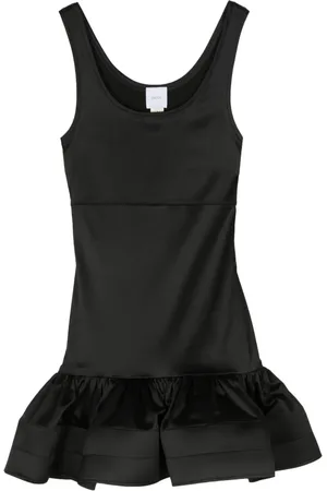 Patou Flæset tank-kjole i satin
