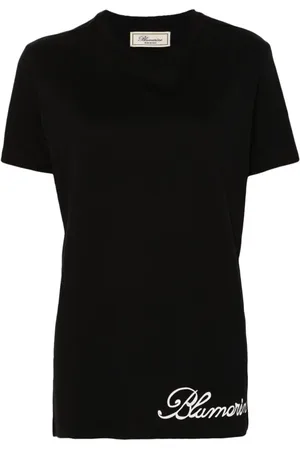 BLUMARINE T-shirt med logotryk