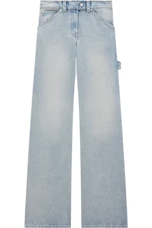 Courrèges Letvaskede jeans med brede ben