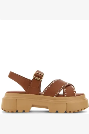 Hogan H644 sandaler i vævet læder
