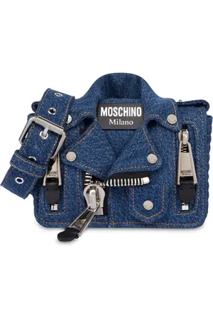 Moschino Skuldertaske i jakke-stil og denim