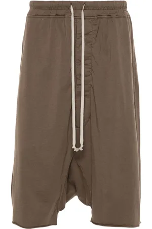 Rick Owens Shorts i økologisk bomuld med sænket skridt