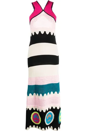 BARROW Strikket kjole med jacquard-logo