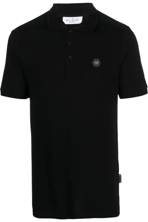 Philipp Plein Kortærmet polo med logomærke
