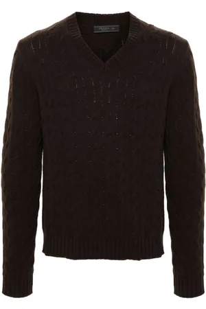 Prada Sweater i kashmir med V-hals