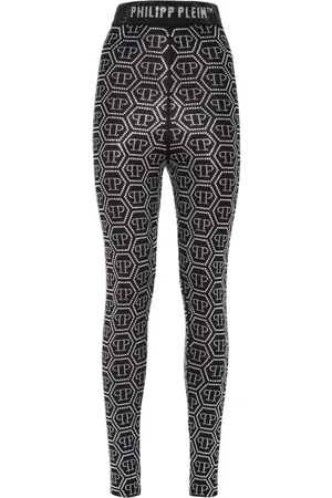 Philipp Plein Højtaljede leggings med monogramudsmykning