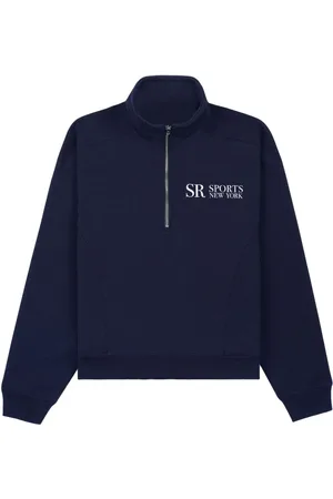 Sporty & Rich JFK sweatshirt med kvart lynlås