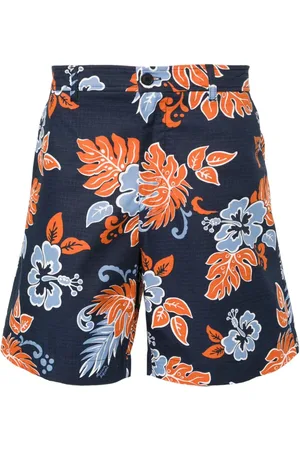 Maison Kitsuné Shorts i ripstop med blomstret tryk