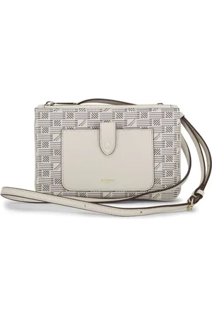 MOREAU Crossbody-taske i læder med monogram