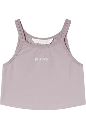 Palm Angels Cropped tanktop med logotryk