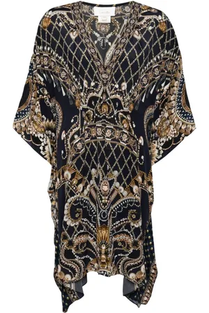 Camilla Kort kaftan med tryk